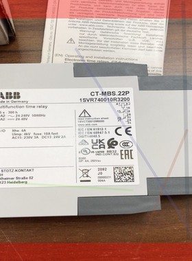 询价!ABB 时间继电器CT-MBS.22P   1SVR740010R3200