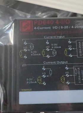 PD640 4-I/O电流 模块 (0-20/4-20mA)
