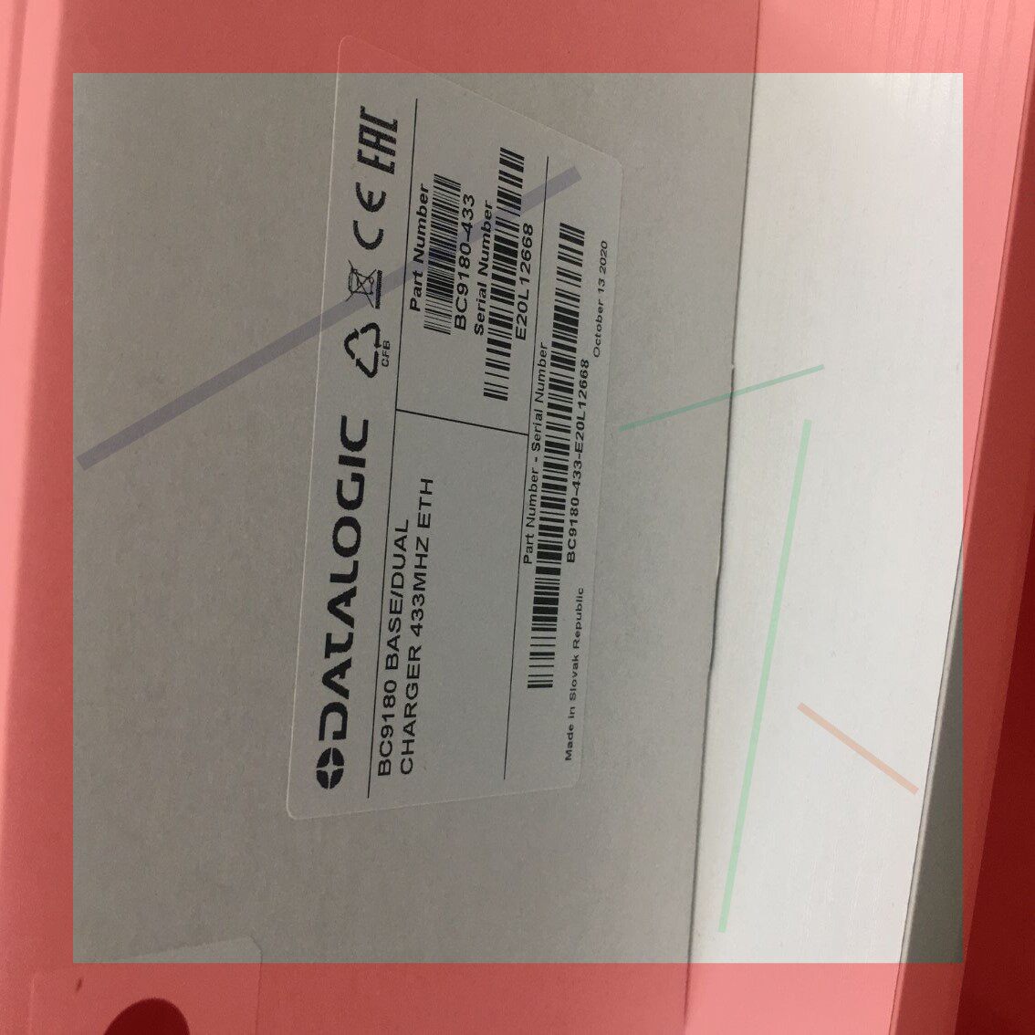 议价!扫描枪网口底座,BC9180-433,全新