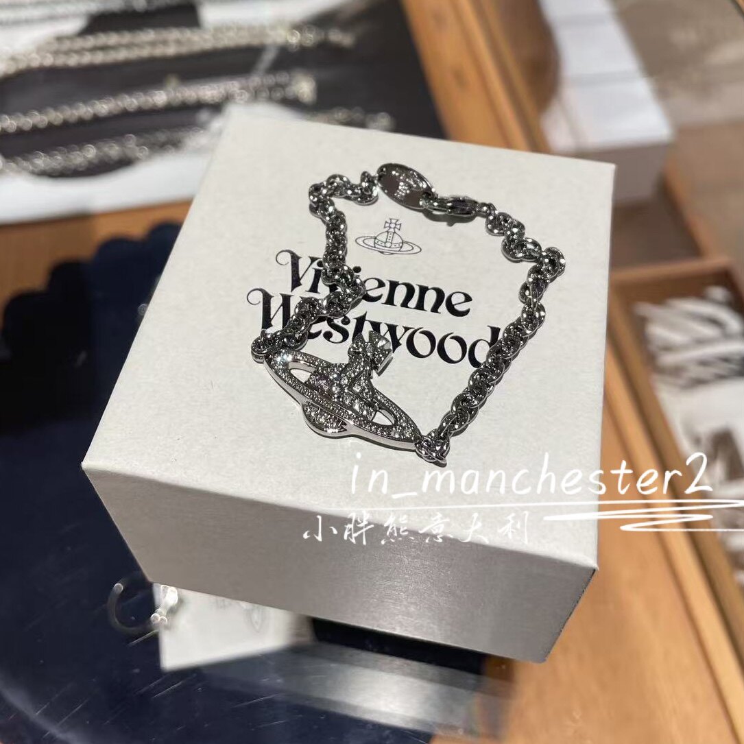 VIVIENNE WESTWOOD西太后 经典土星满钻手链手镯男女情侣百搭正品
