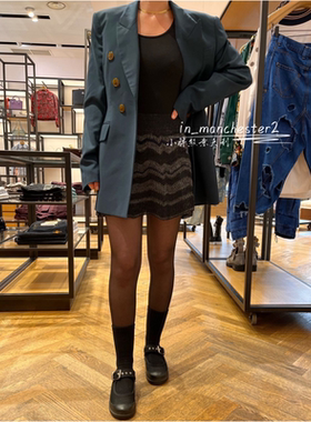 VIVIENNE WESTWOOD西太后经典土星LAURENT双排扣箭领西装外套羊毛