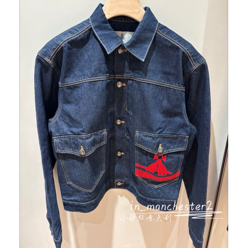 VIVIENNE WESTWOOD西太后经典土星MARLENE宽松牛仔夹克外套女正品