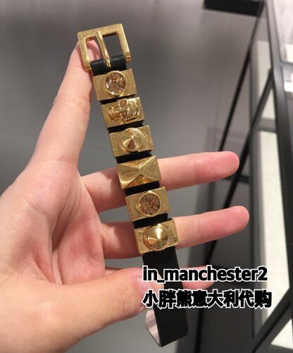 骷髅头复古做旧牛皮手环