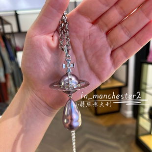 VIVIENNE WESTWOOD西太后GIANT土星限定大珍珠耳坠项链手链正品