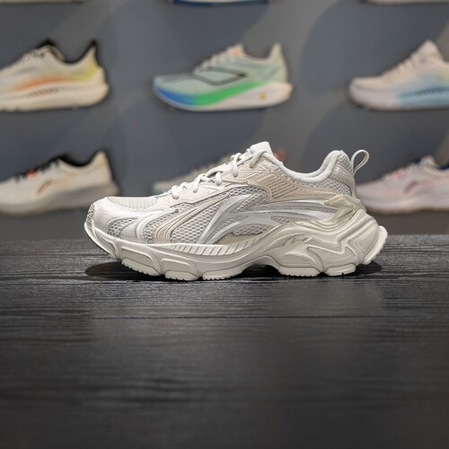 李宁减震回弹男子系带休闲鞋