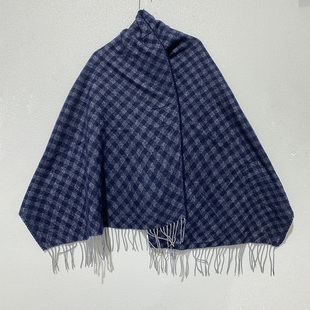 95%羊毛+5%羊绒披肩围脖秋冬保暖长款围巾女士复古风气质搭配