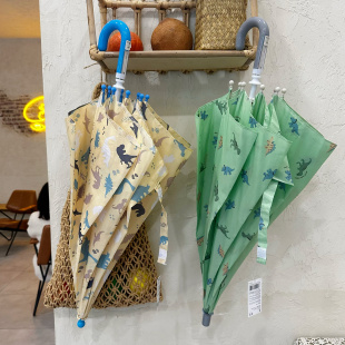 日系2025款 儿童雨伞男孩女孩小学生上学专用长柄伞幼儿园晴雨两用