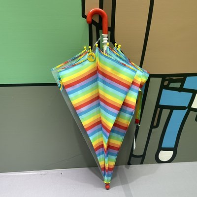 海淘同款日本原单彩虹儿童雨伞