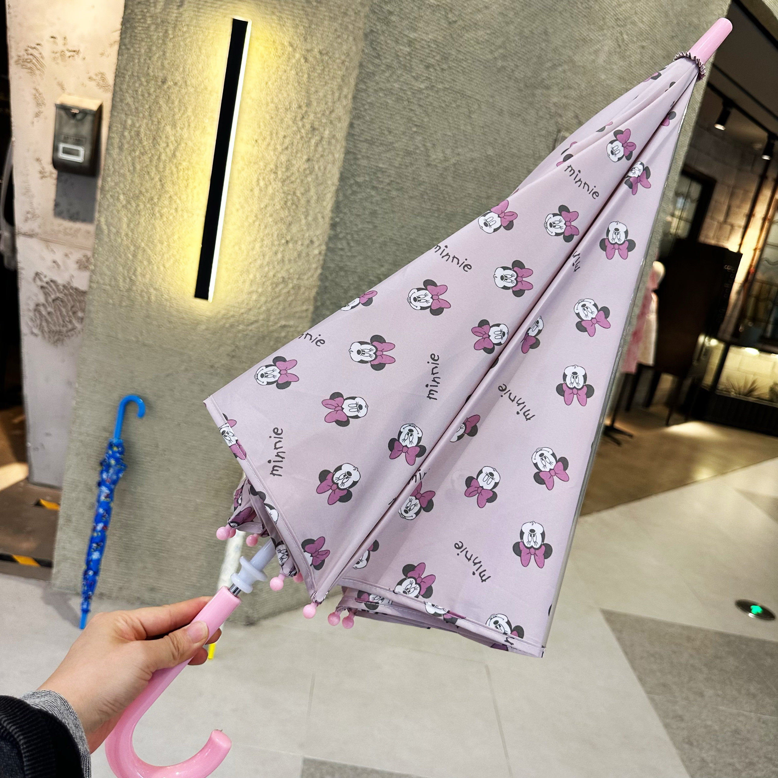 2026年日本米妮儿童雨伞卡通米老鼠便携防夹手大童小学生晴雨伞