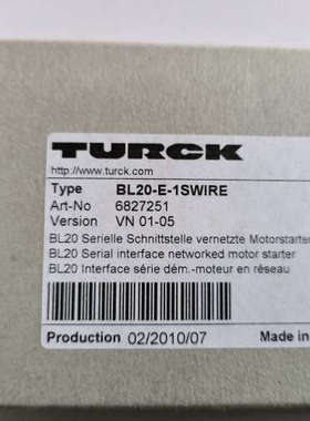 议图尔克模块BL20-E-1SWIRE 6827251[议]