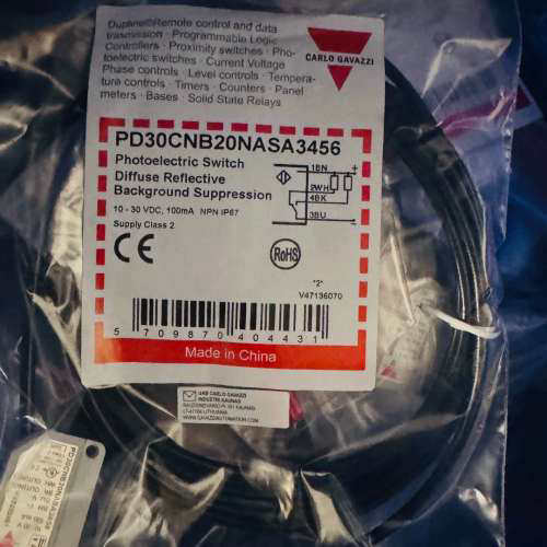 瑞士佳乐光电开关PD30CNB20NASA3456，漫反[议]