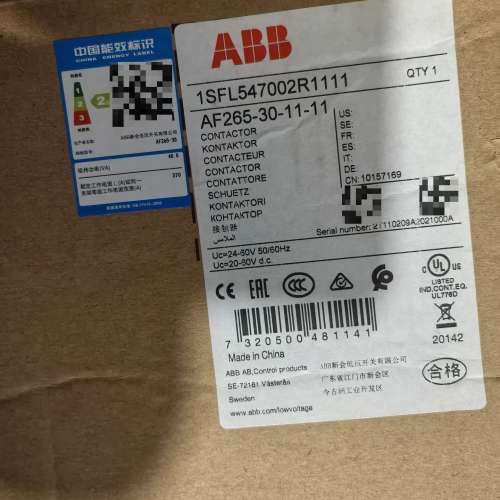 ABB接触器AF265-30-11-11 24-60V  D[议]