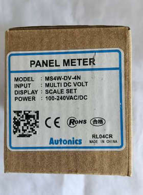 奥托尼克斯Autonics面板表，型号MS4W-DV-4[议]