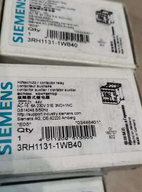 接触器式继电器3RH1131-1WB40，21-4【议】