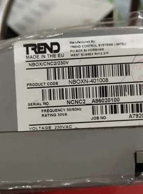 TREND控制器，型号NBOX/CNC2/230V，产品代码[议]
