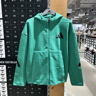 阿迪达斯男子运动型格ZNE户外休闲拉链连帽夹克外套JD6441 Adidas