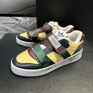 运动舒适运动鞋 FV4943 三叶草女子低帮魔术贴休闲耐磨板鞋 Adidas