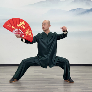 《扶摇》原版正品王小坡新款太极扇竹骨一尺二功夫响扇竞赛太极扇