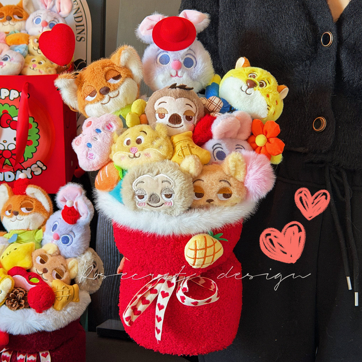 尼克狐玩偶花束疯狂动物城朱迪卡通花创意新年礼物送女友情人节,鲜花速递/花卉仿真/绿植园艺,卡通花,淘宝优惠券,粉丝福利购,淘宝优惠卷