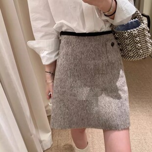 假日系列冬季 花一 25ss新冬季 本 园作羊毛半裙女mrche 上海高版