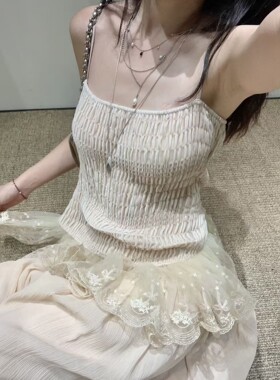 花一【上海版本】26ss百搭复古法度假风白色短款衬衫舒适海边穿搭