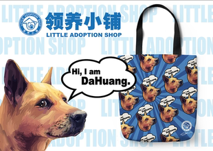 领养小铺原创“大黄“帆布包