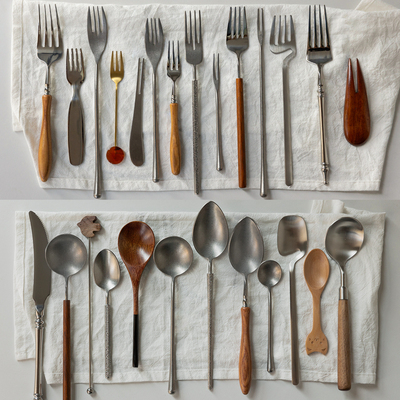 肆月不锈钢勺子家用调羹吃饭勺