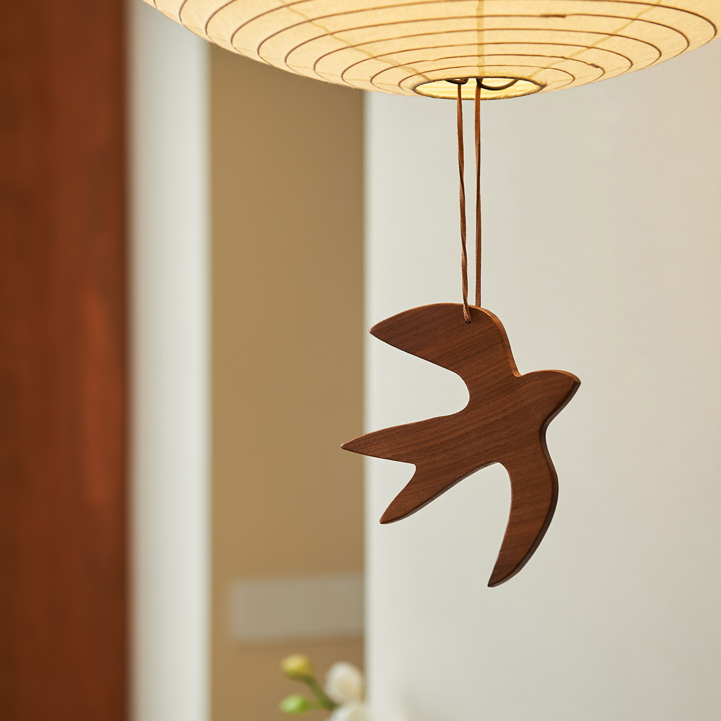 燕子胡桃木挂件杯垫复古