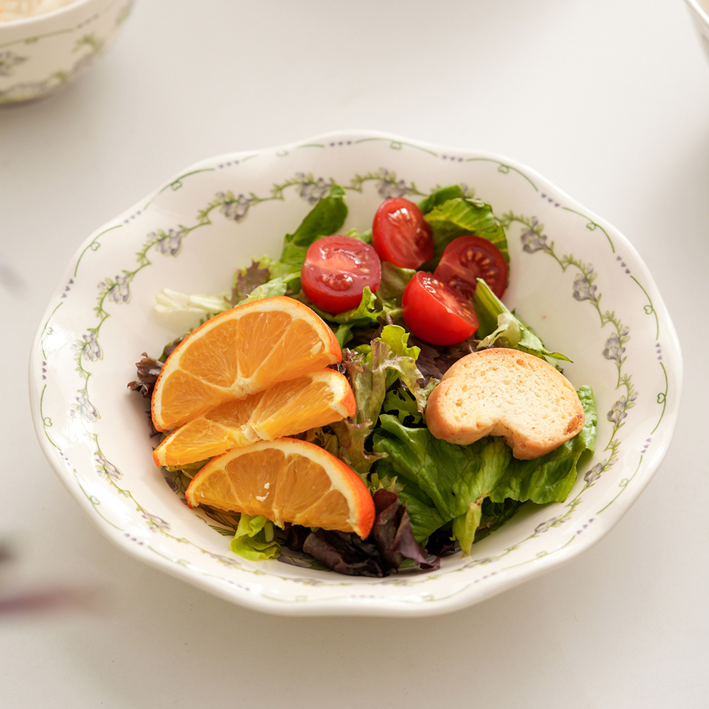肆月法式复古盘子釉下彩陶瓷漂亮西餐餐盘碟子轻奢深盘菜盘意面盘,餐饮具,盘,淘宝优惠券,粉丝福利购,淘宝优惠卷