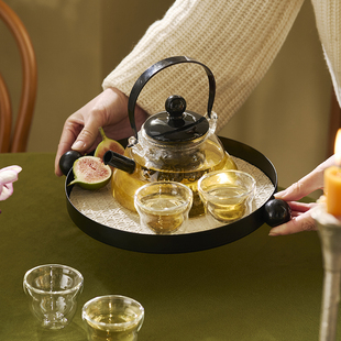 家用客厅杯具茶壶水壶茶杯玻璃水具2025新款 肆月杯子套装 新居乔迁
