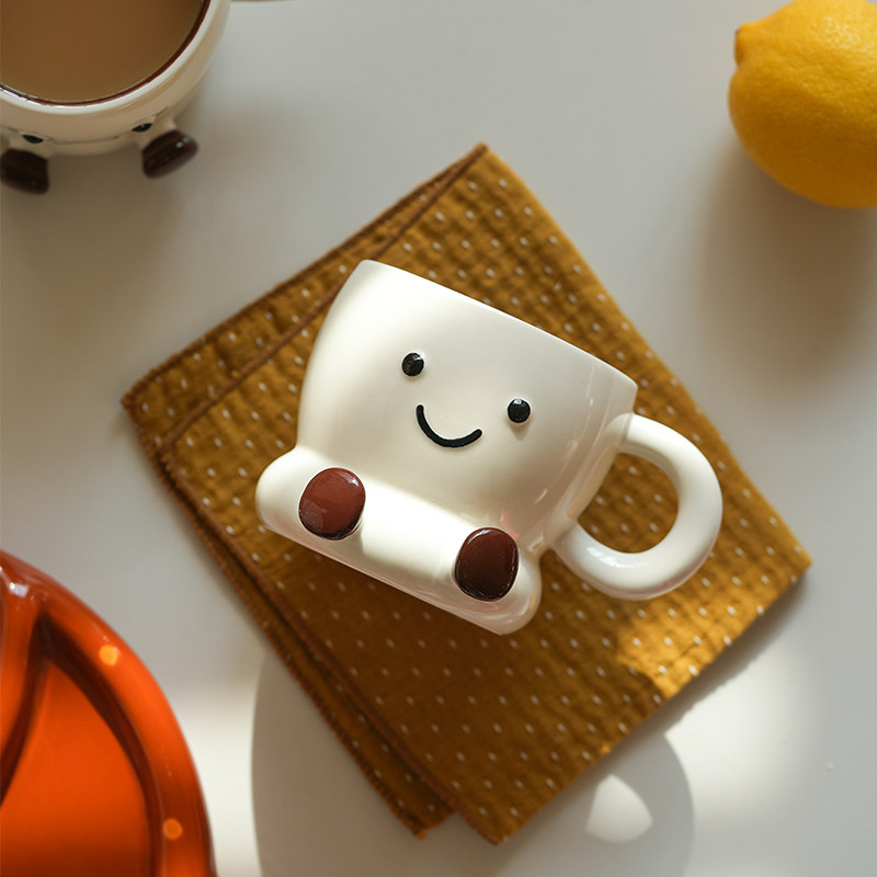 肆月马克杯女生可爱办公室杯子陶瓷杯创意高颜值早餐牛奶咖啡水杯,餐饮具,马克杯,淘宝优惠券,粉丝福利购,淘宝优惠卷