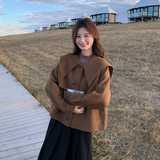 新款现货娃娃领毛呢短外套178-290-P155-K228，女装毛呢外套，浙宝178