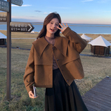 新款现货娃娃领毛呢短外套178-290-P155-K228，女装毛呢外套，浙宝178