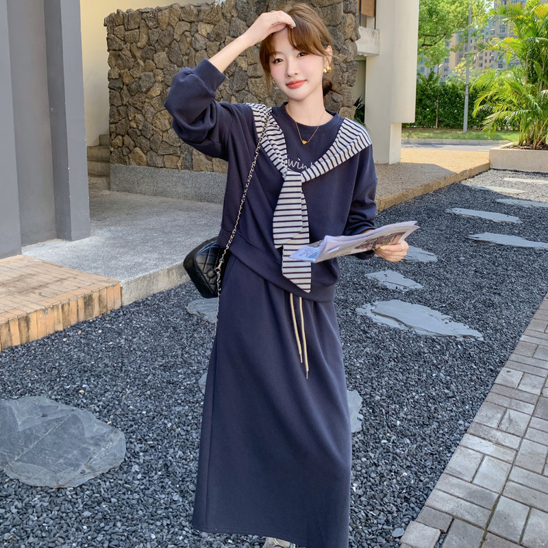 新款条纹披肩卫衣套装178-279-p135-k198,女装套装/套裙,浙宝178