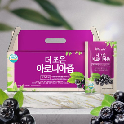 韩国直邮更好不老莓aronia野樱莓浓缩果汁波兰产70ml*30包