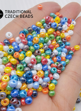 PRECIOSA捷克宝仕奥莎进口米珠混色油画手工diy串珠手链项链配件