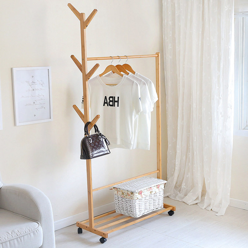 简易衣帽架挂衣架60长70 80 100宽35高155楠竹制衣服包包移动收纳,住宅家具,衣帽架,淘宝优惠券,粉丝福利购,淘宝优惠卷