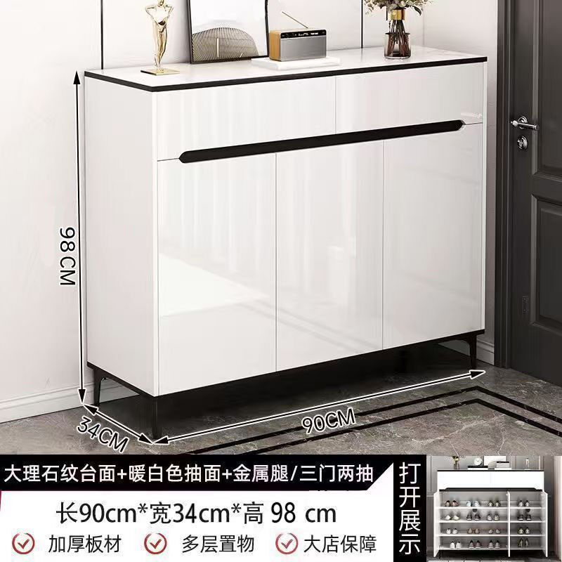 白色鞋柜60cm90 120 140宽30 34高1米家用门口收纳入户储物鞋架子