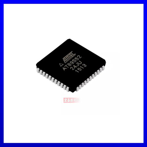 AT89S52-24JU【IC MCU 8BIT 8KB FLASH 44PLCC】全新原装正品芯片