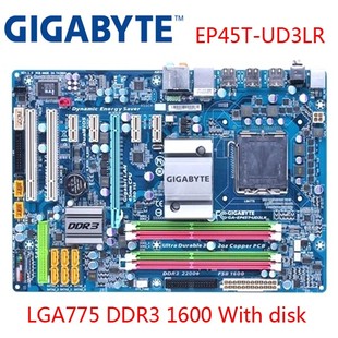 775针 EP45T DDR3 P45主板 UD3LR Gigabyte 技嘉 ATX 独显