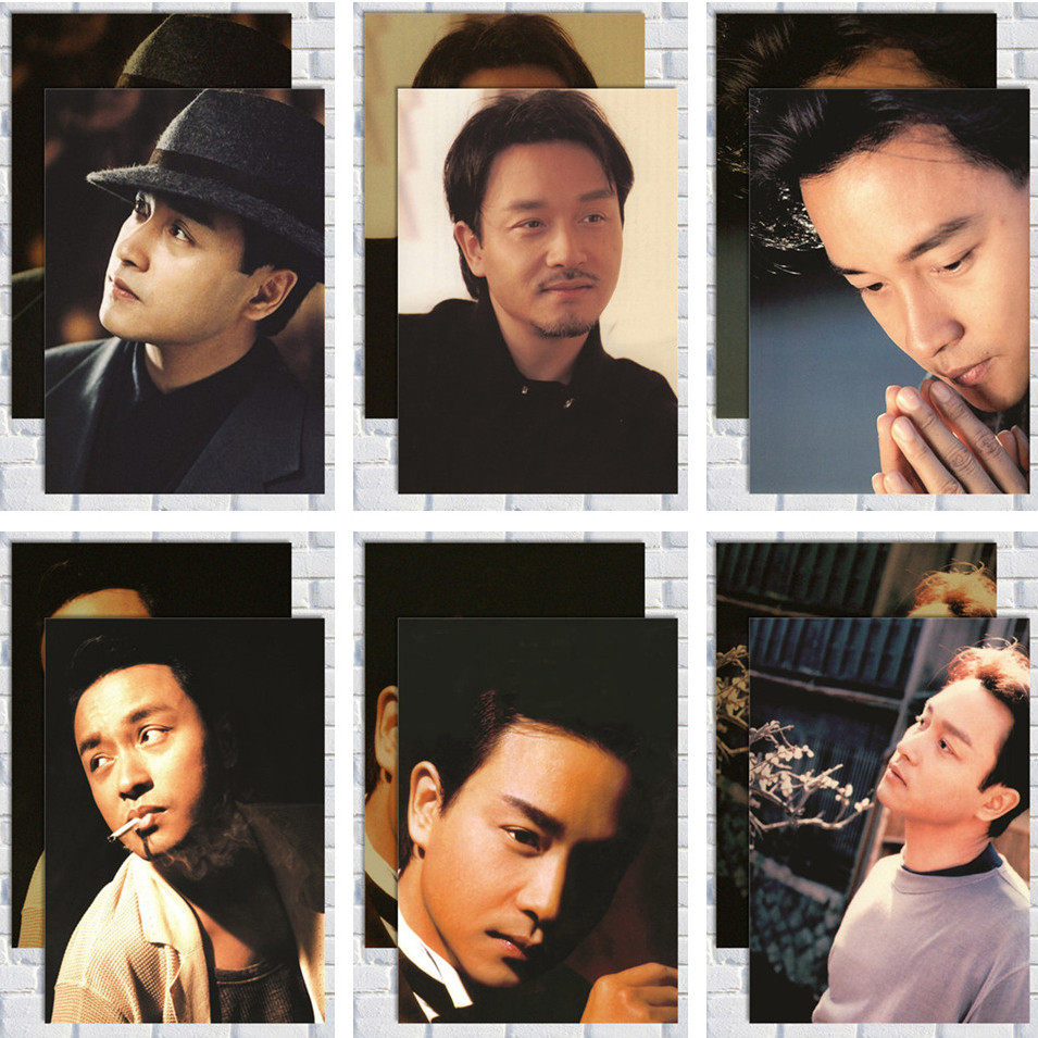 张国荣海报电影明星复古怀旧牛皮纸人物酒吧餐厅咖啡厅装饰画港风