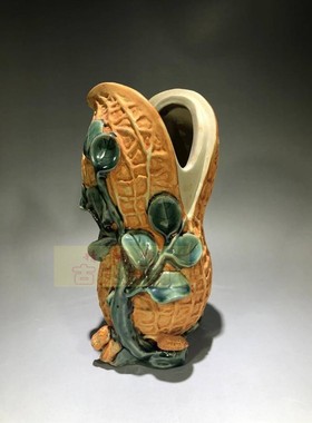 中式花瓶植物花生摆件