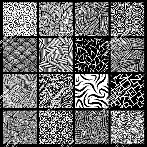 黑白线条条纹简约风格高清包装矢量源文件eps素材