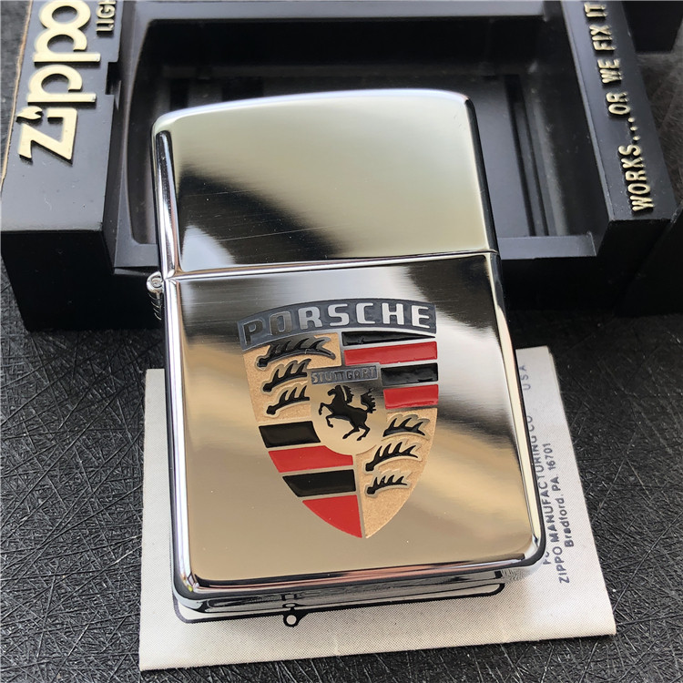 ZIPPO原装正品 1986年 蚀刻填漆 保时捷 定制机