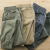 男士 宽松束脚裤 多口袋运动长裤 春夏季 裤 纯棉休闲裤 子工装 工作 薄款