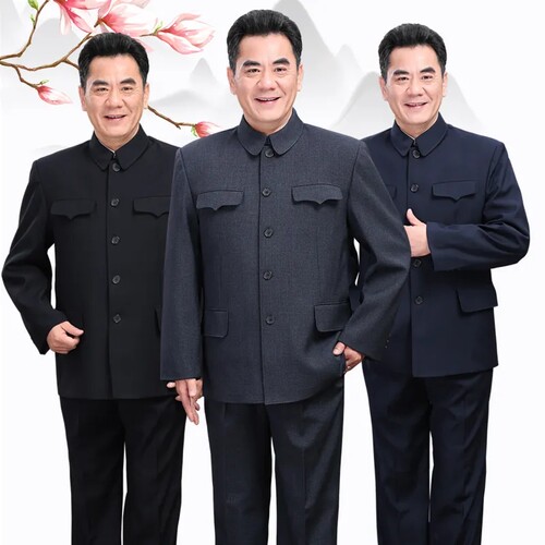 中山装有型高档怀旧爸爸
