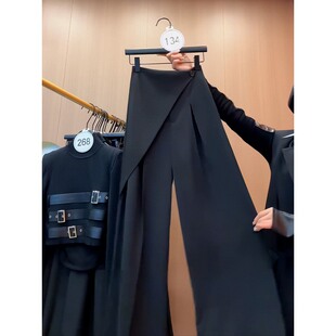 裤子女款女春款女装高腰显瘦高级感欧货洋气韩系百搭设计感西装裤