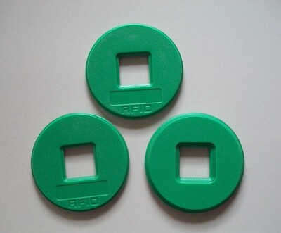 50MM 125KHZ低频TK4100/EM4100巡更点ID钱币卡ID圆形卡