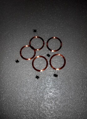 22MM 125KHZ低频TK4100/ME4100芯片ID芯片焊接线圈RFID裸标签