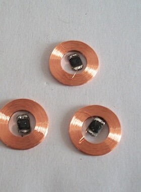 JTRFID1507 125KHZ低频TK4100/ME4100芯片ID芯片焊接线圈ID裸标签